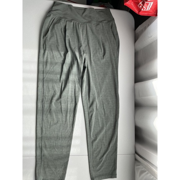 Athleta Elation Pants High Rise Tapered Leg Lounge Travel Casual Medium - Picture 1 of 5